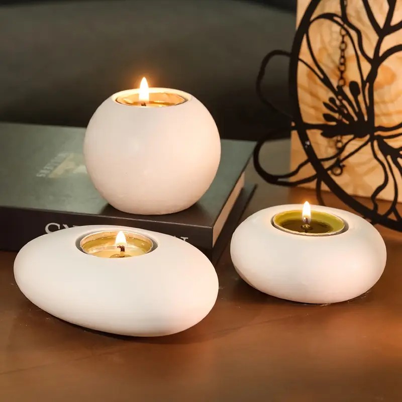 Candle Making Ideas - Tealight Mumluk Reçine Silikon Kalıp, Kristal