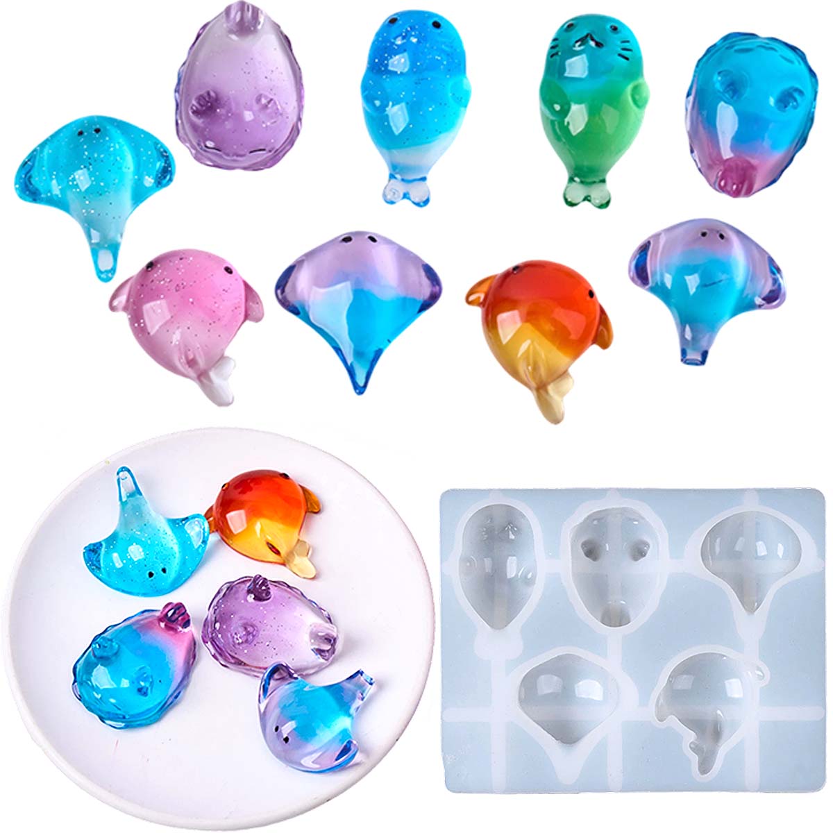 Candle Making Ideas - 3D Şifalı Kawaii Manta Ray Balinası