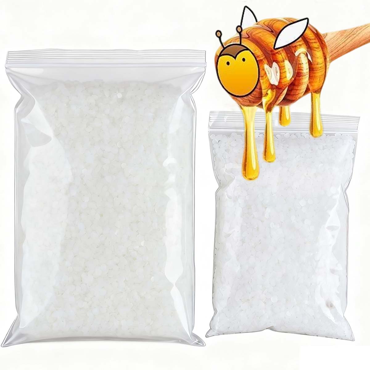 Candle Making With Beeswax - 200g-1000g Beyaz Balmumu Saf Doğal Granül