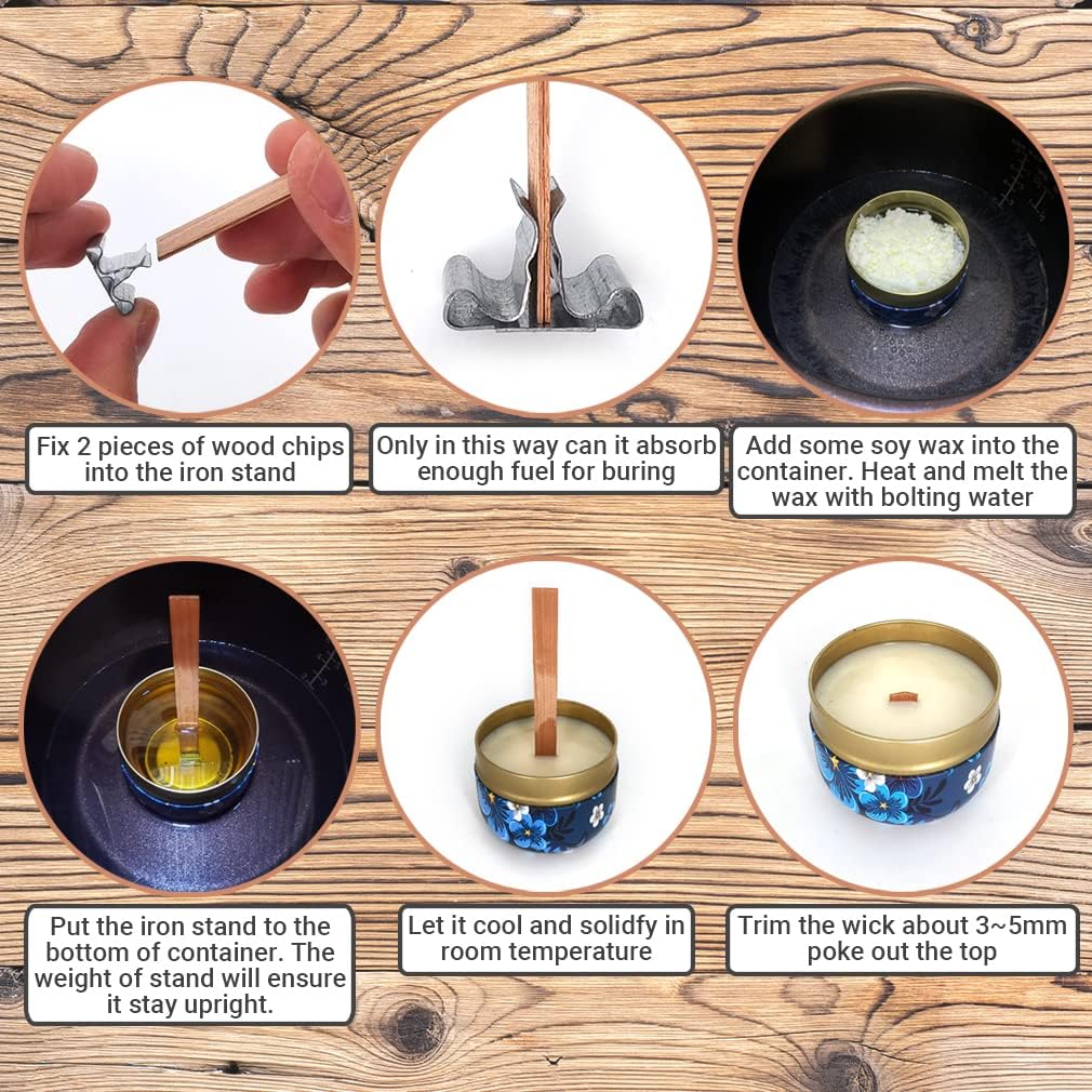 1-5 torba doğal ahşap mum fiti - Wood Wick Crackle incelemesi ve fiyatı
